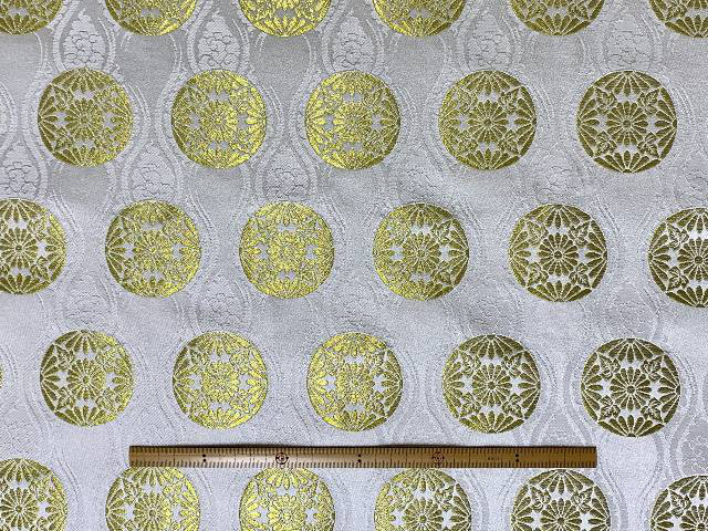 金襴　きんらん　織物　神楽衣装　緑