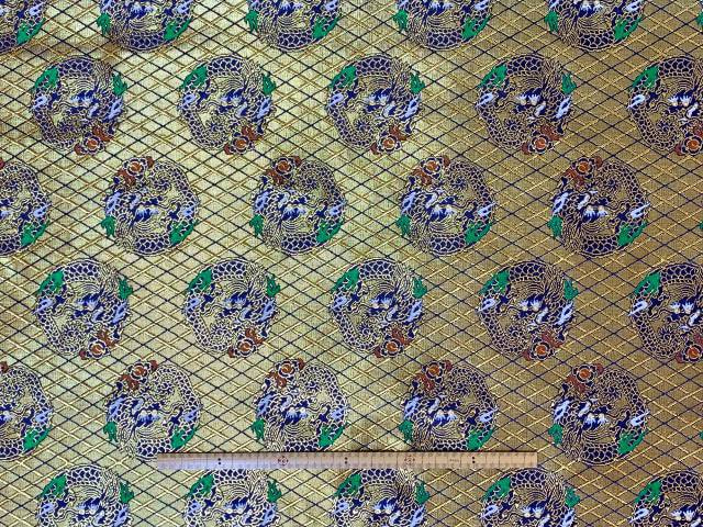 金襴　きんらん　織物　神楽　衣装　龍　竜　鳳凰